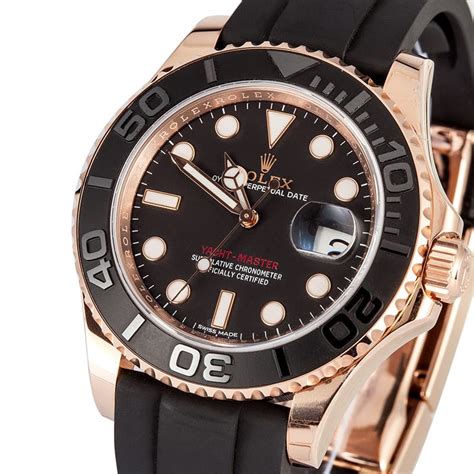 rolex rose gold yachtmaster strap|rolex yacht master price.